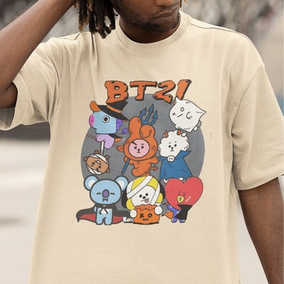 Camiseta Básica BTS Halloween BT21