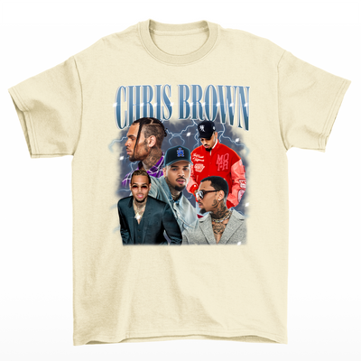 Camiseta Básica Chris Brown Graphic Design