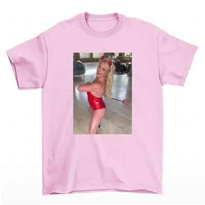 Camiseta Básica Britney Spears Devil Halloween