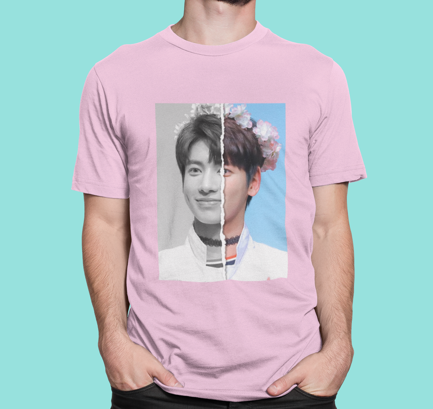 Camiseta Básica TXT Taehyun Divided Photo