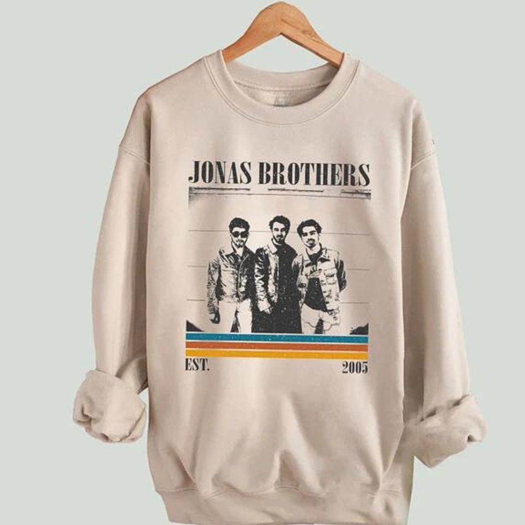 Moletom Gola Redonda Jonas Brothers 2005 Retro