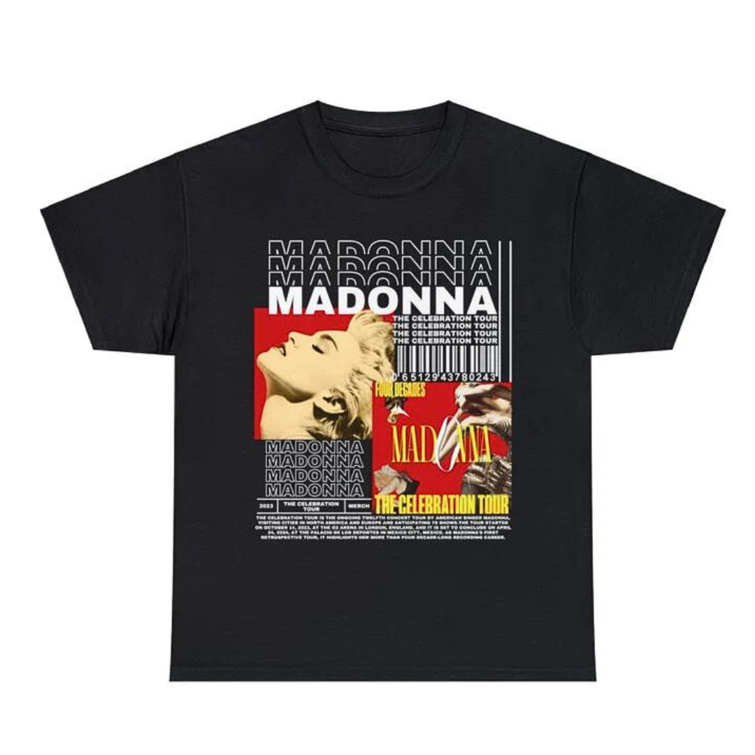 Camiseta Básica Madonna 2024 Preto