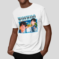 Camiseta Básica Seventeen Wonwoo Graphic