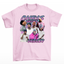 Camiseta Básica Chris Brown Breezy Graphic- ROSA BEBE