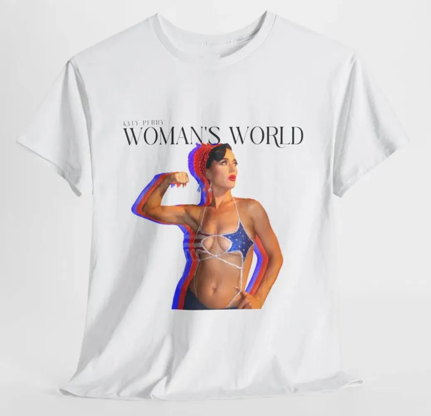 Camiseta Básica Katy Perry Woman's World