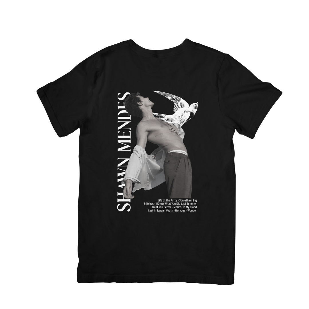 Camiseta Básica Shawn Mendes Singles