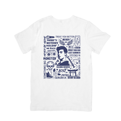 Camiseta Básica Shawn Mendes Songs