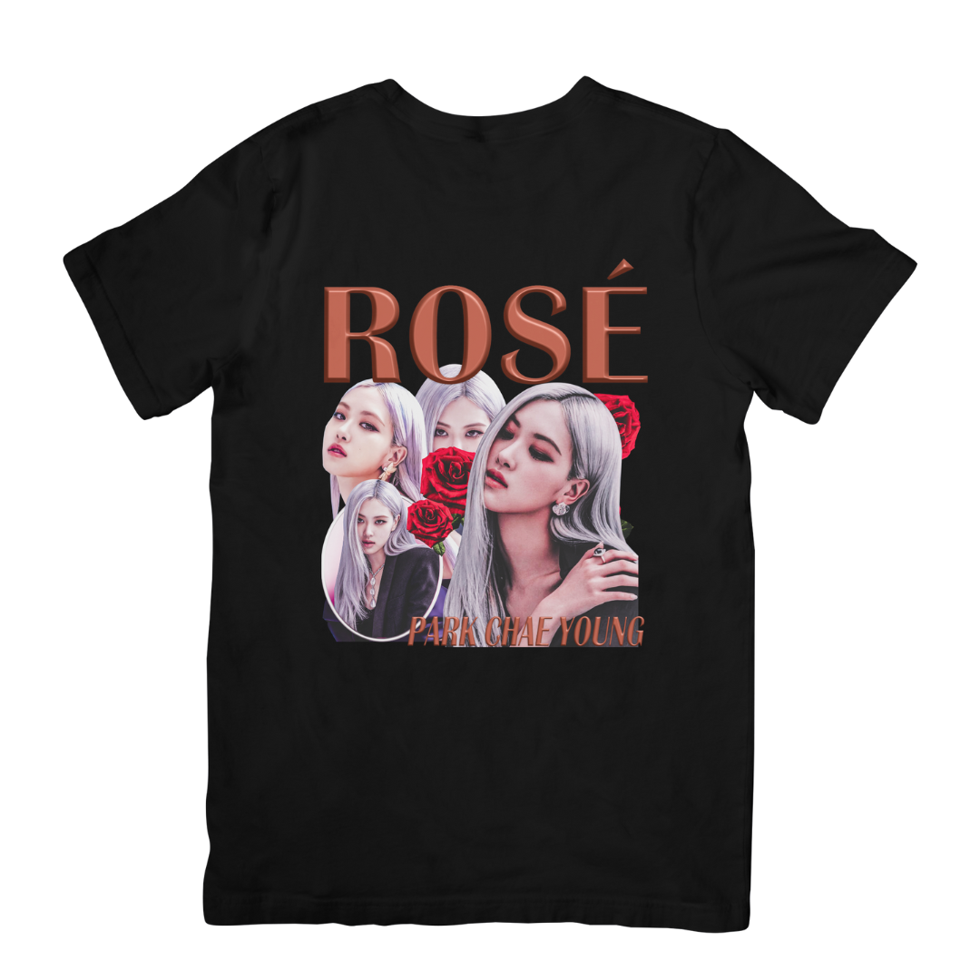 Camiseta Básica Blackpink Rose