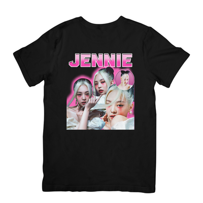 Camiseta Básica Blackpink Jennie-PRETO