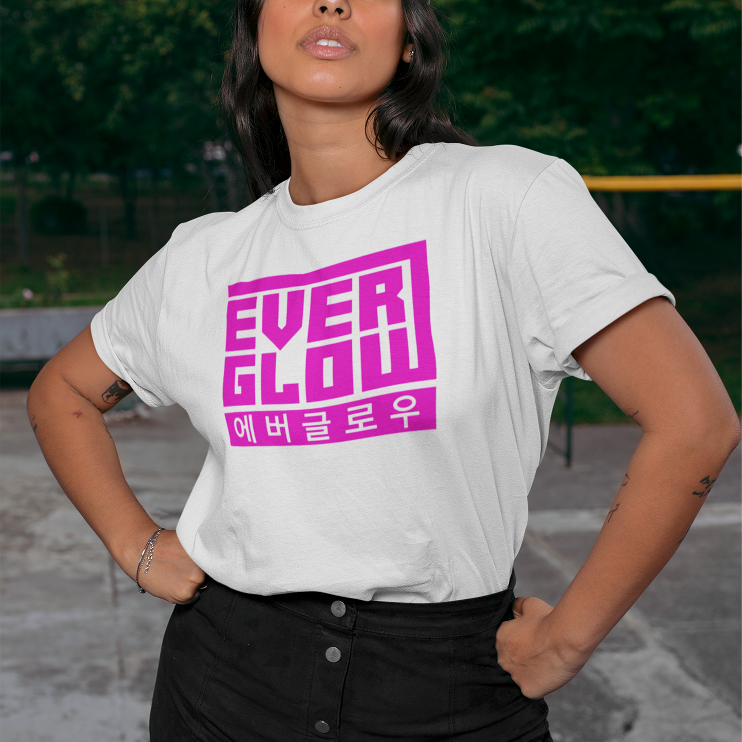 Camiseta Básica Everglow Let's Go Forever - branco