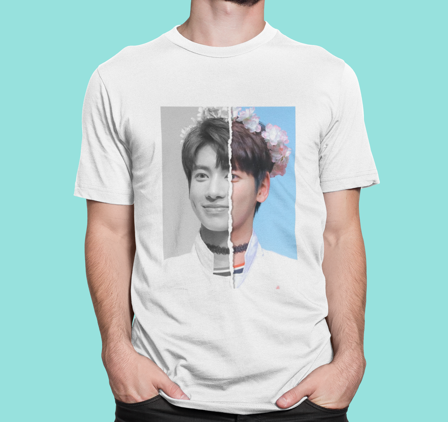 Camiseta Básica TXT Taehyun Divided Photo