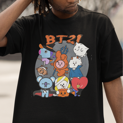 Camiseta Básica BTS Halloween BT21