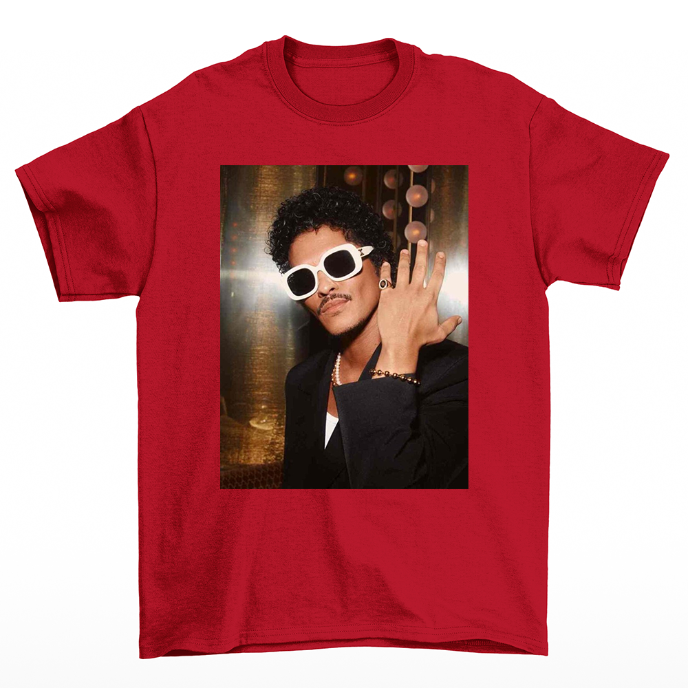 Camiseta Básica Bruno Mars Photo Rich