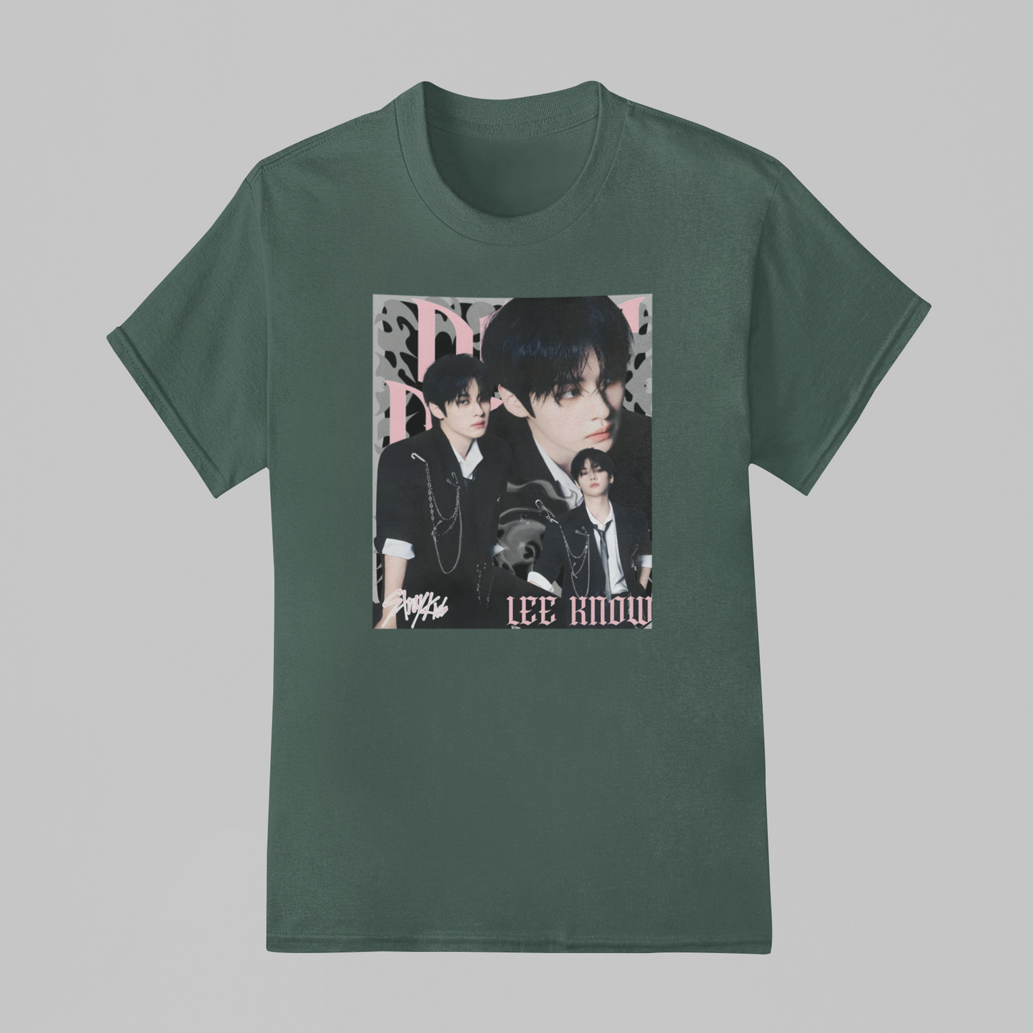 Camiseta Básica Stray Kids Lee Know Do It Aesthetic