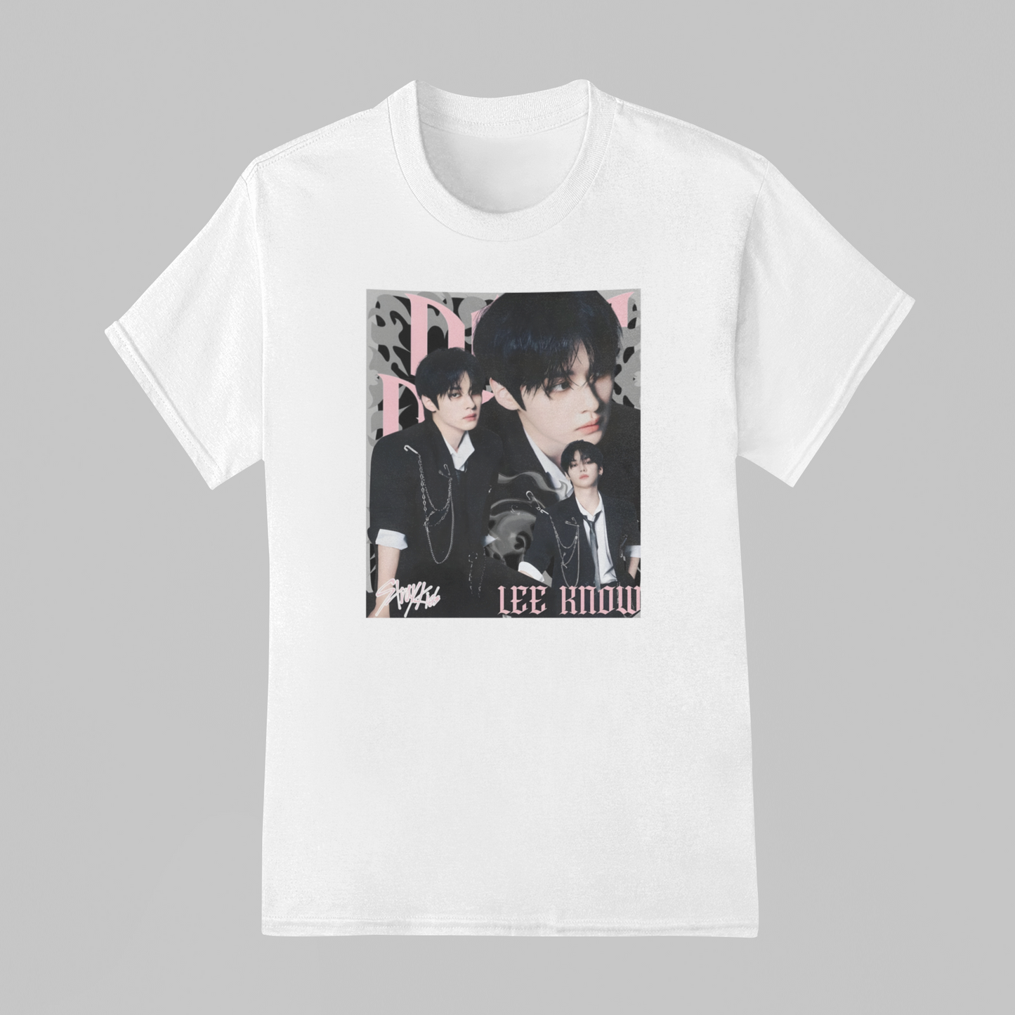 Camiseta Básica Stray Kids Lee Know Do It Aesthetic