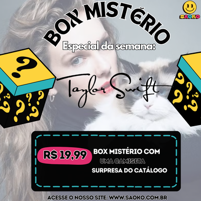 BOX MISTÉRIO- 1 Camiseta Taylor Swift