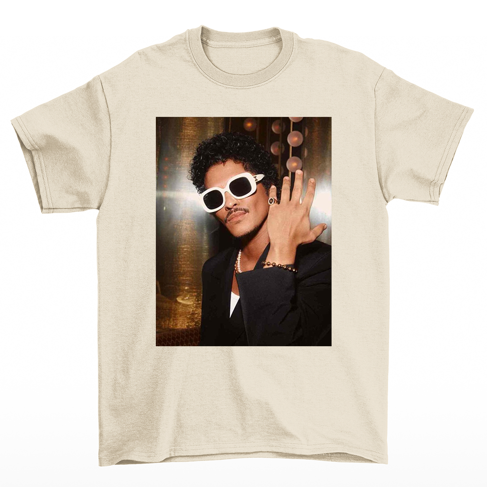 Camiseta Básica Bruno Mars Photo Rich