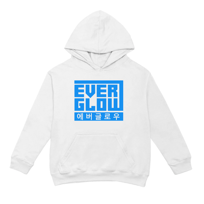 Moletom Canguru Everglow Logo Graphic - branco