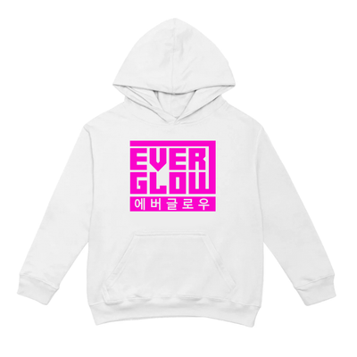 Moletom Canguru Everglow Logo Graphic - branco