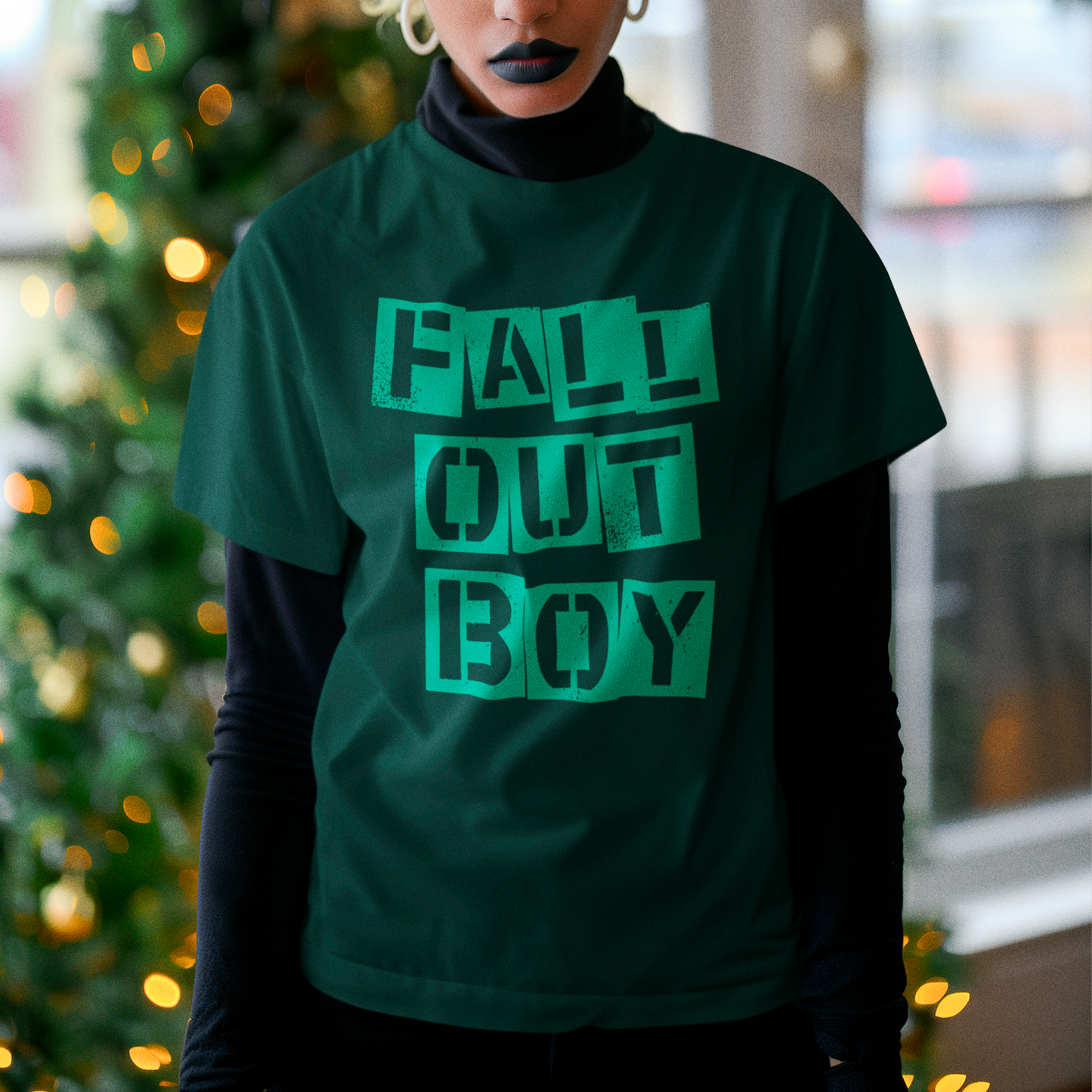 Camiseta Básica  Verde Fall Out Boy