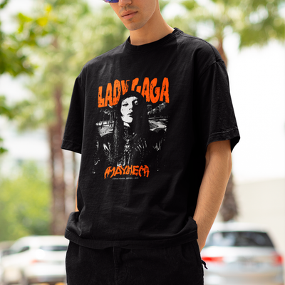 Camiseta Básica Lady Gaga Face Mayhem