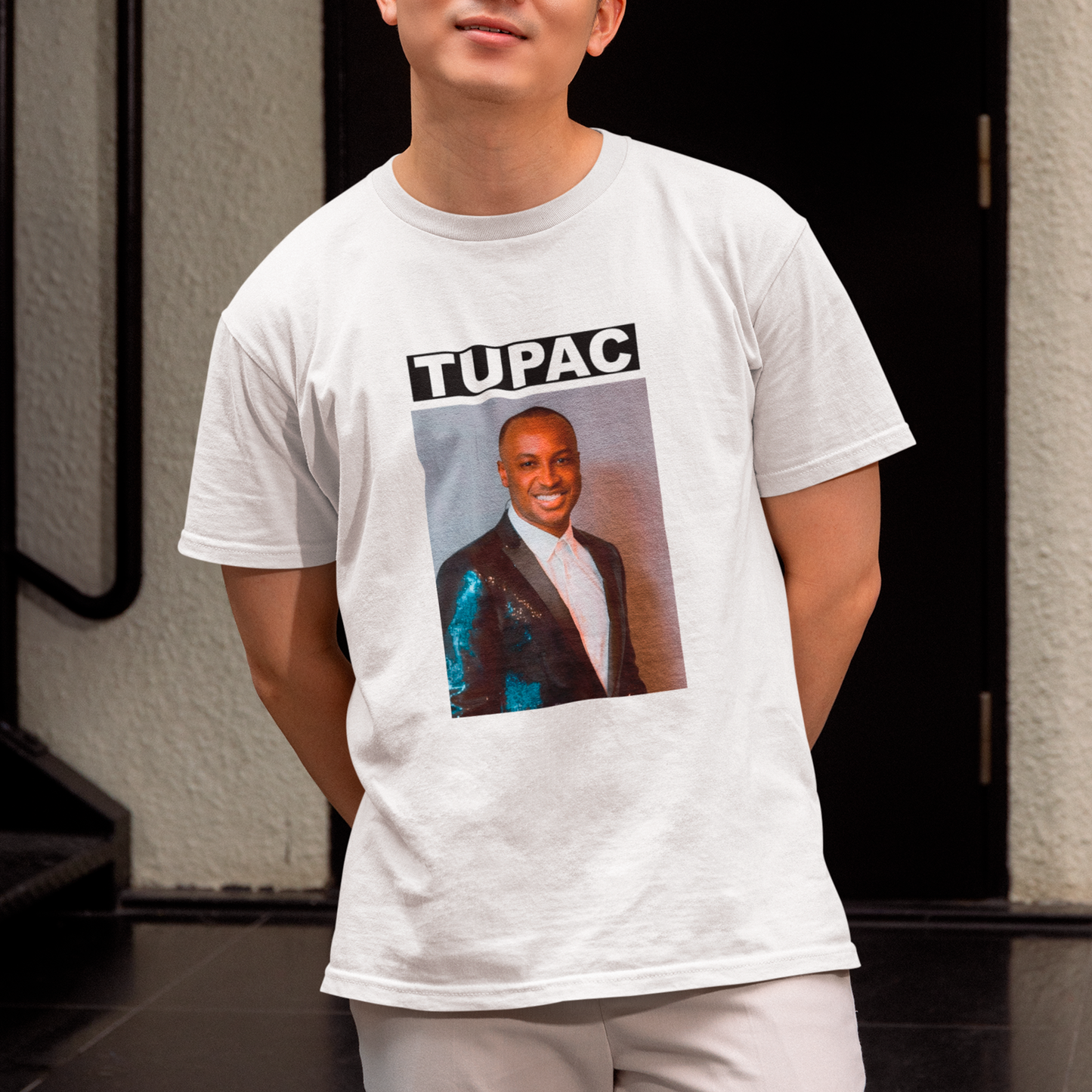 Camiseta Básica Tupac Meme
