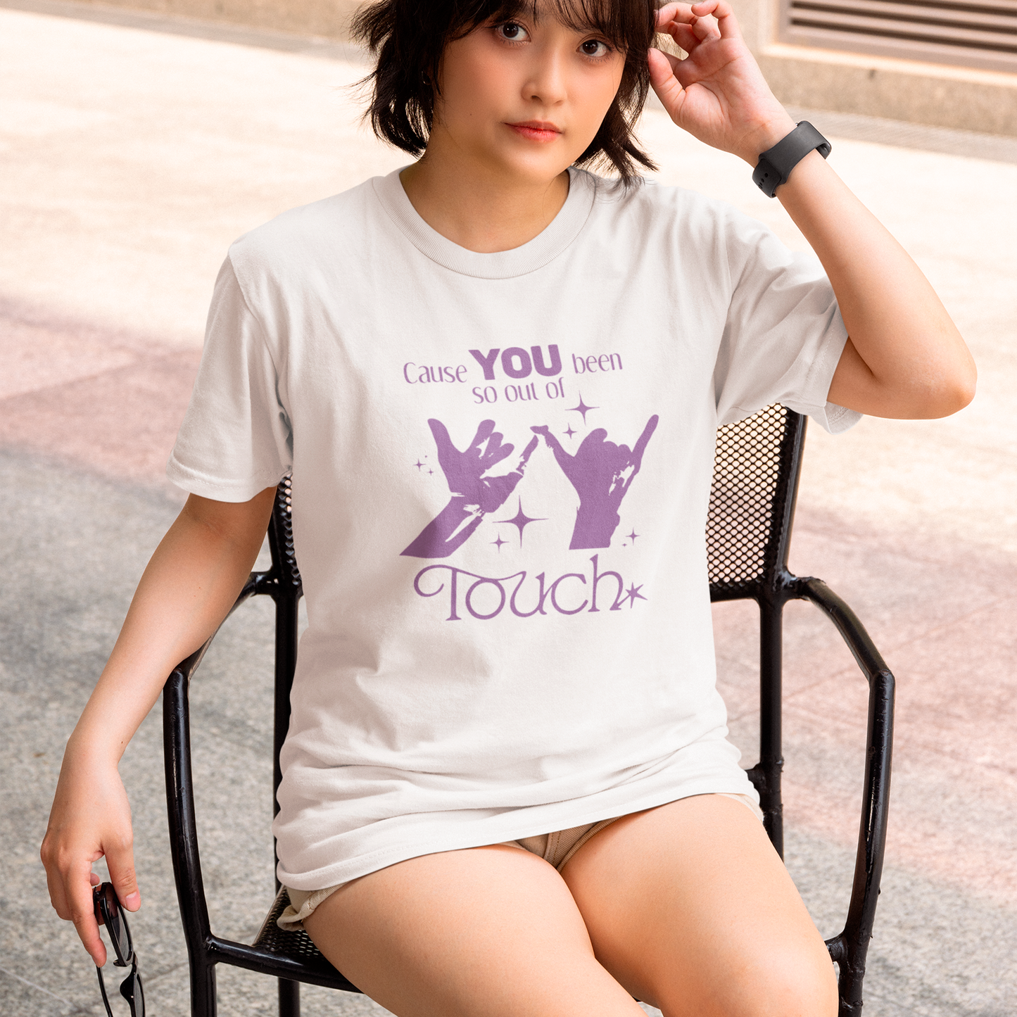 Camiseta Básica Katseye Cause You Been So Out Touch