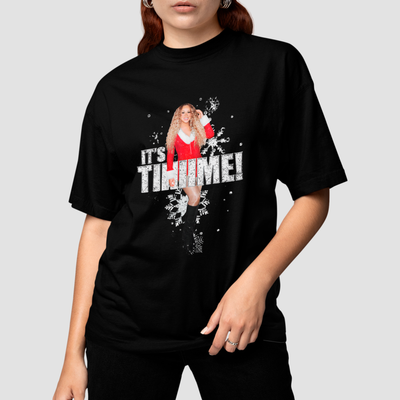 Camiseta Básica Christmas Mariah Carey It's Tiiime ! Natal