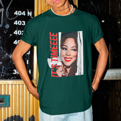 Camiseta Básica Christmas Mariah Carey It's Time Natal Iluminado