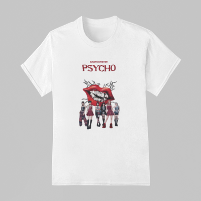 Camiseta Básica Babymonster Psycho Collab