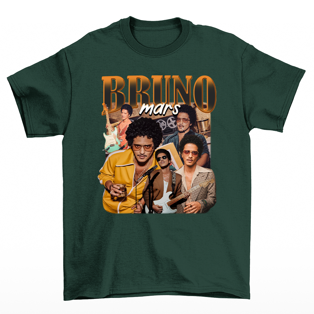 Camiseta Básica Bruno Mars 90's Graphic