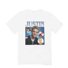 Camiseta Básica Justin Timberlake 90's Retro