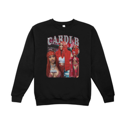 Moletom Gola Redonda Cardi B 90'S