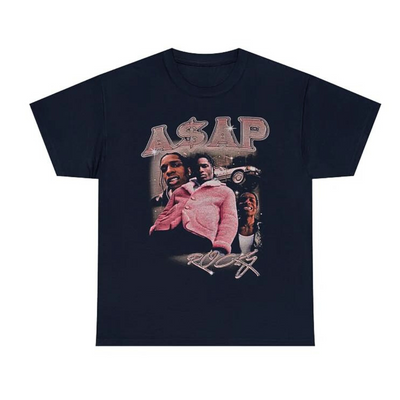 Camiseta Básica Asap Rocky 90s Graphic