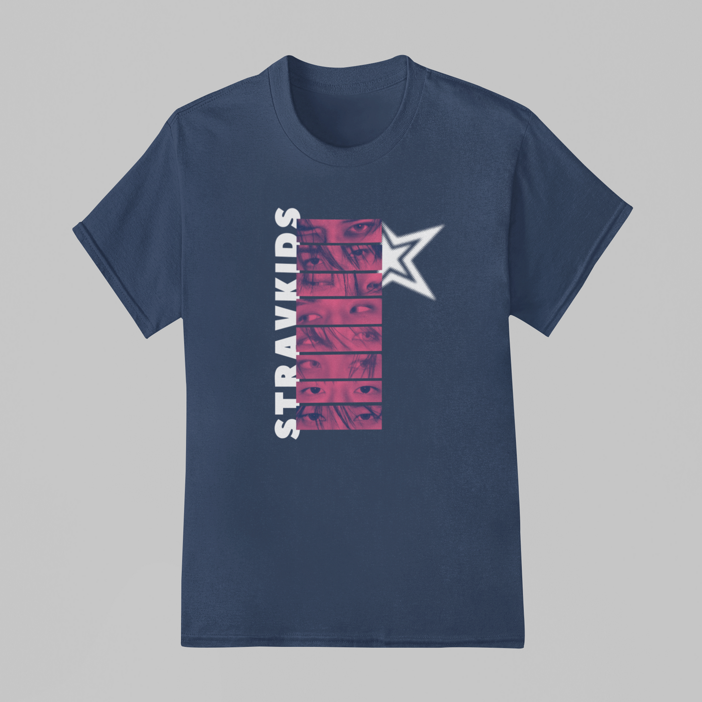 Camiseta Básica Stray Kids Pink Collab