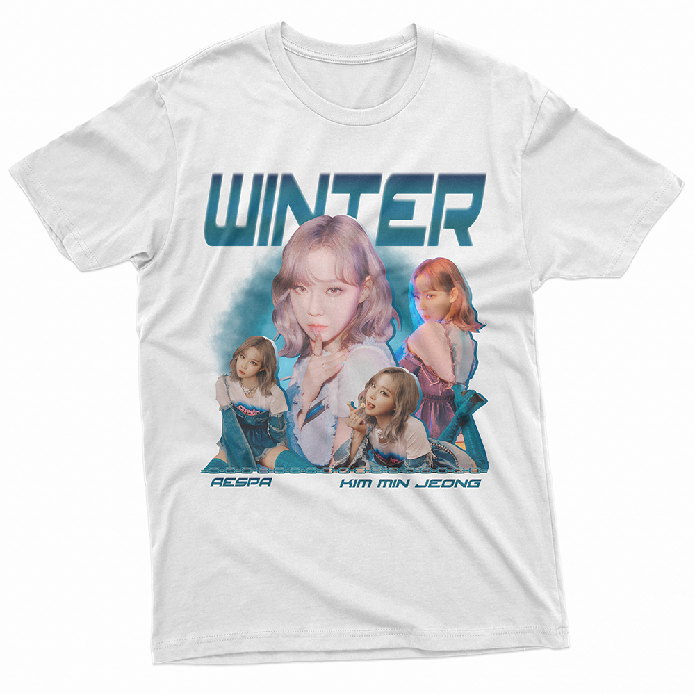 Camiseta Básica Aespa Winter Collage