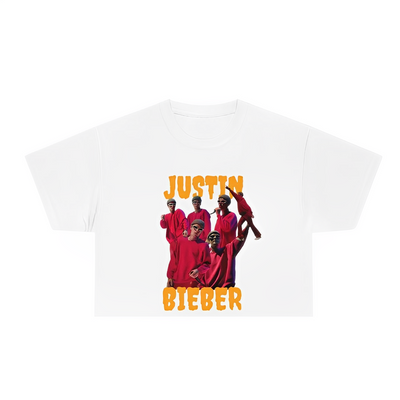 Camiseta Cropped Justin Bieber Aesthetic