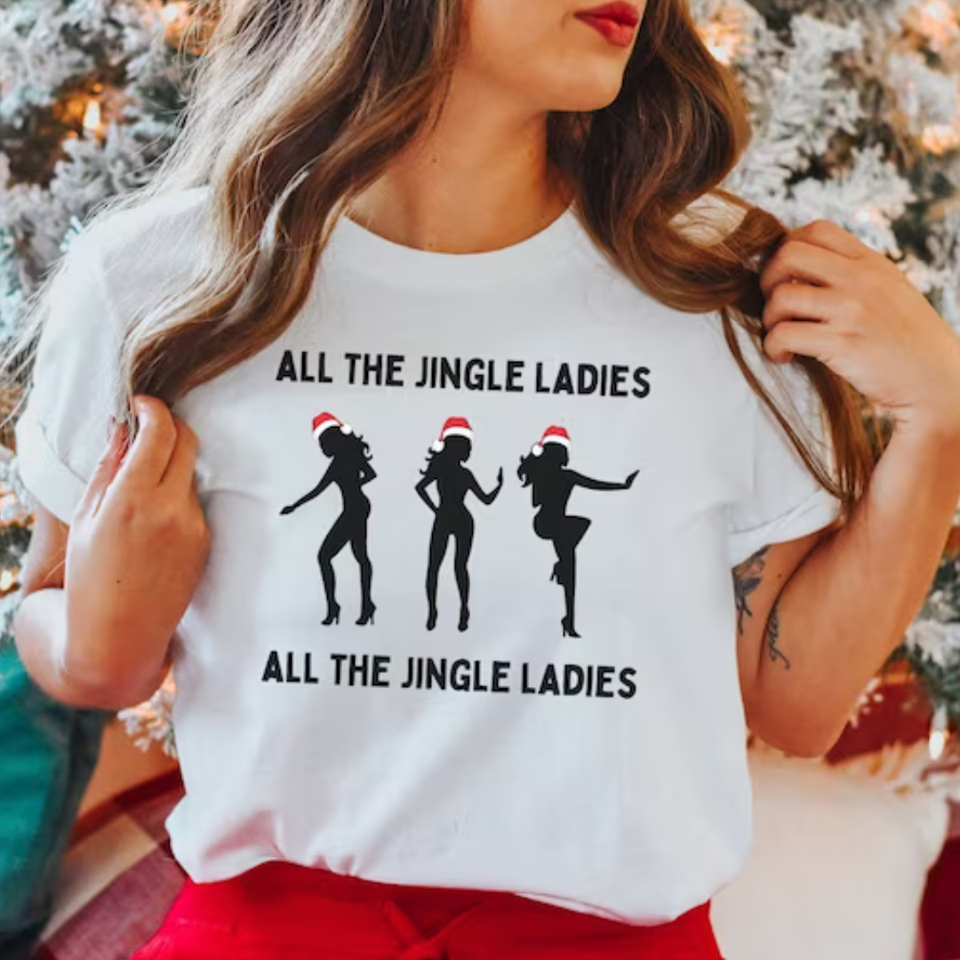 Camiseta Básica Christmas All The Jingle Ladies Beyonce