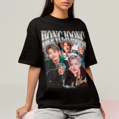 Camiseta Básica Ateez Hongjoong Retro 90's