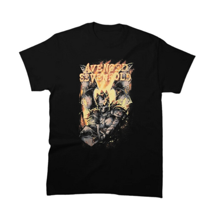 Camiseta Básica Avenged Sevenfold Fire