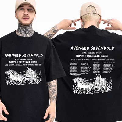 Camiseta Básica Avenged Sevenfold Life Is But A Dream