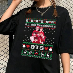 Camiseta Básica Christmas Bts