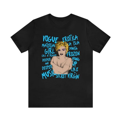 Camiseta Básica Madonna American Singer Elegant Preto