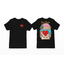 Camiseta Básica Heart Bad Bunny Preto