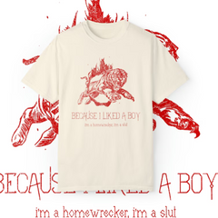 Camiseta Básica Sabrina Carpenter Because I Liked A Boy