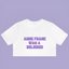 Camiseta Cropped Justin Bieber Belieber