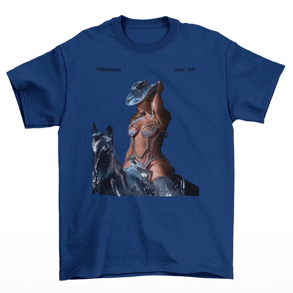 Camiseta Básica Beyonce Renaissance World Tour Basic- AZUL-MARINHO