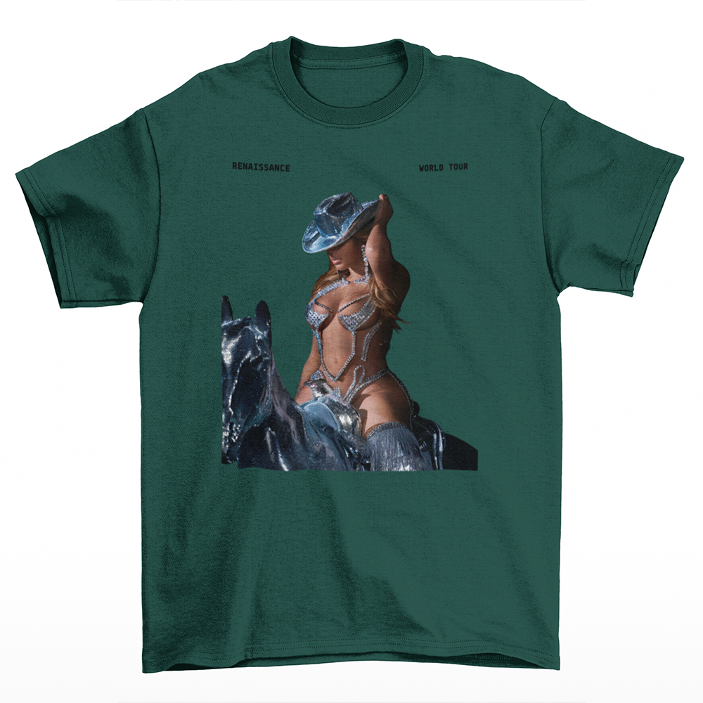 Camiseta Básica Beyonce Renaissance World Tour Basic- VERDE