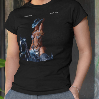 Camiseta Básica Beyonce Renaissance World Tour Basic- PRETO