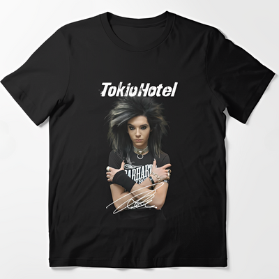 Camiseta Básica Tokio Hotel Bill Kaulitz Retro Mood